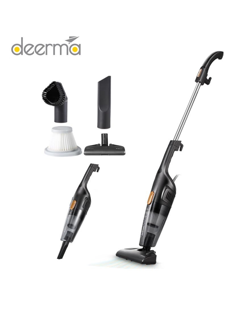 2 in 1 Handheld Vacuum Cleaner 12kPa Strong Suction 600W Powerful Lightweight/5M Power Cable 1.2 L 600 W DX115C Black