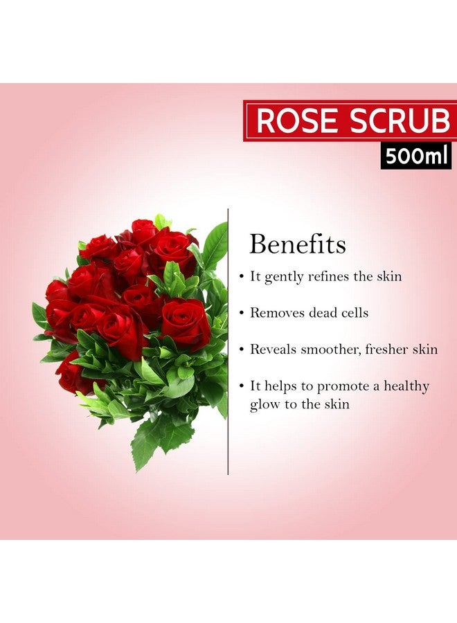Rose Exfoliating Facial Scrub Will Soothe Your Skin And Leave A Glowing Complexion 500Ml