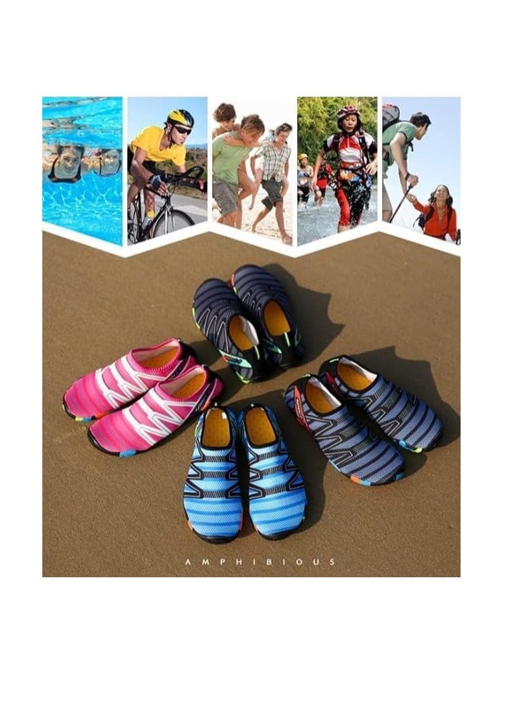 Water Shoes Beach Shoes Boys Lightweight Breathable Quick-Dry Non-Slip Aqua Shoes for Snorkeling Swimming Surfing Kayaking Beach Pool Water Parkfor Women Men Kids