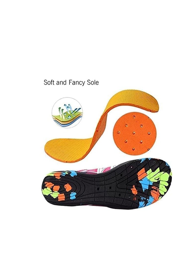 Water Shoes Beach Shoes Boys Lightweight Breathable Quick-Dry Non-Slip Aqua Shoes for Snorkeling Swimming Surfing Kayaking Beach Pool Water Parkfor Women Men Kids