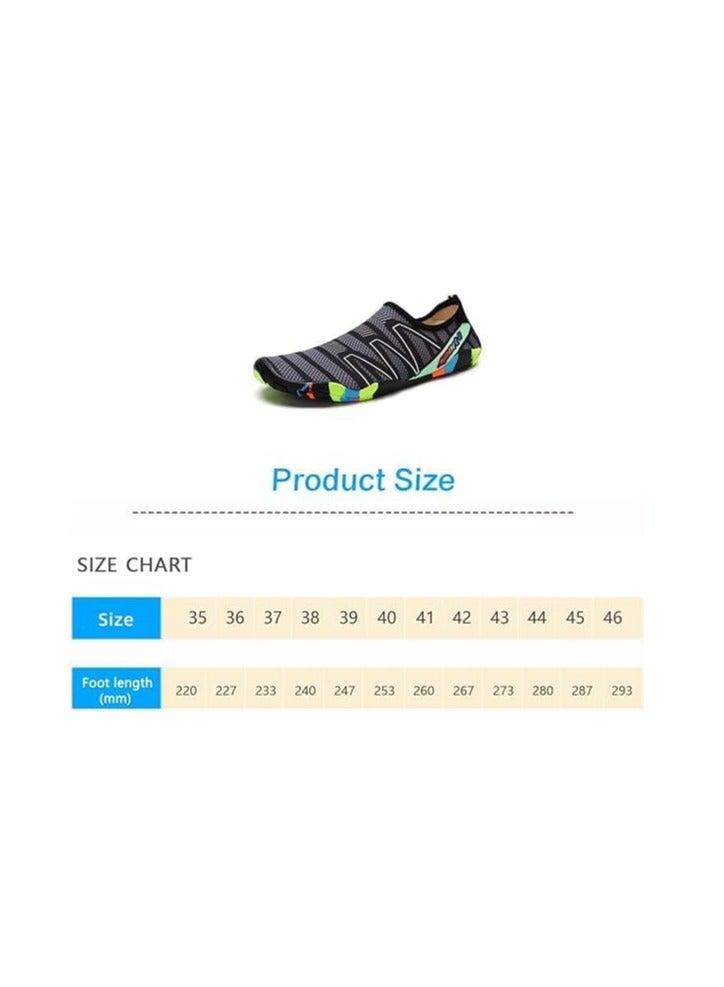 Water Shoes Beach Shoes Boys Lightweight Breathable Quick-Dry Non-Slip Aqua Shoes for Snorkeling Swimming Surfing Kayaking Beach Pool Water Parkfor Women Men Kids