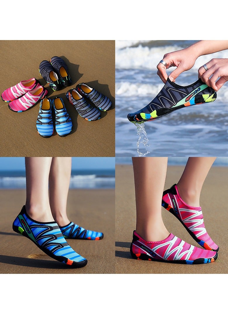 Water Shoes Beach Shoes Boys Lightweight Breathable Quick-Dry Non-Slip Aqua Shoes for Snorkeling Swimming Surfing Kayaking Beach Pool Water Parkfor Women Men Kids