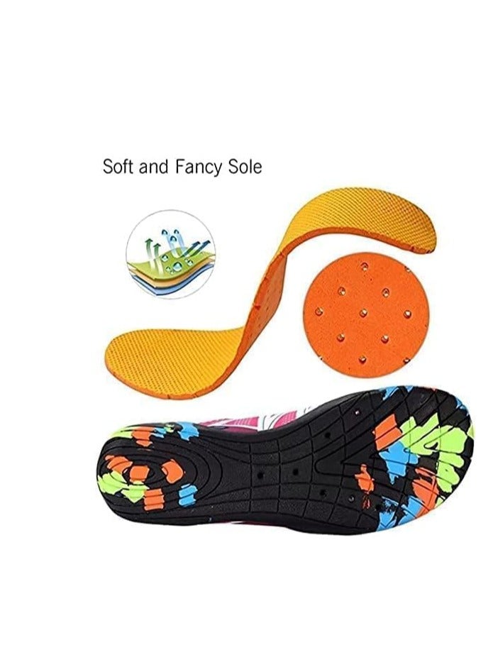 Water Shoes Beach Shoes Boys Lightweight Breathable Quick-Dry Non-Slip Aqua Shoes for Snorkeling Swimming Surfing Kayaking Beach Pool Water Parkfor Women Men Kids