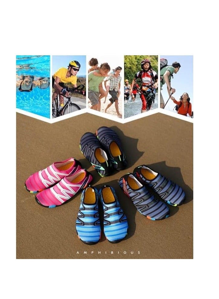 Water Shoes Beach Shoes Boys Lightweight Breathable Quick-Dry Non-Slip Aqua Shoes for Snorkeling Swimming Surfing Kayaking Beach Pool Water Parkfor Women Men Kids