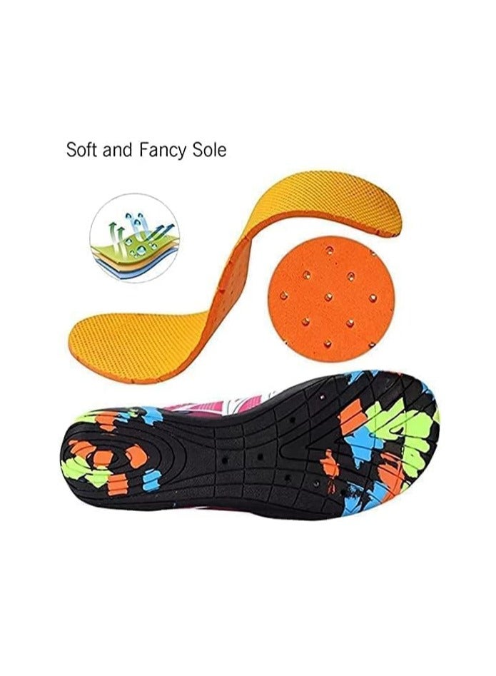 Water Shoes Beach Shoes Boys Lightweight Breathable Quick-Dry Non-Slip Aqua Shoes for Snorkeling Swimming Surfing Kayaking Beach Pool Water Parkfor Women Men Kids