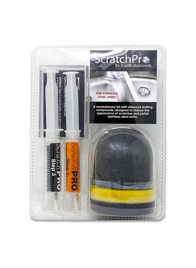 Scratch Pro  Kit For Removing Scratches And Polishing Stainless Steel Sinks