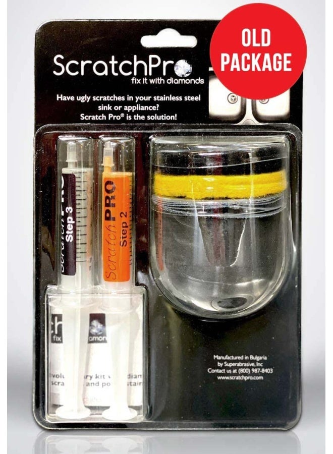 Scratch Pro  Kit For Removing Scratches And Polishing Stainless Steel Sinks