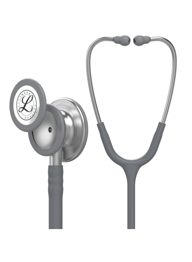 3M Littmann 5621 Classic III Monitoring Stethoscope Dual Head Design with Tunable Diaphragms for Adult Pediatric Use Chestpiece Durable Tubing High Acoustic Sensitivity for Accurate Diagnosis