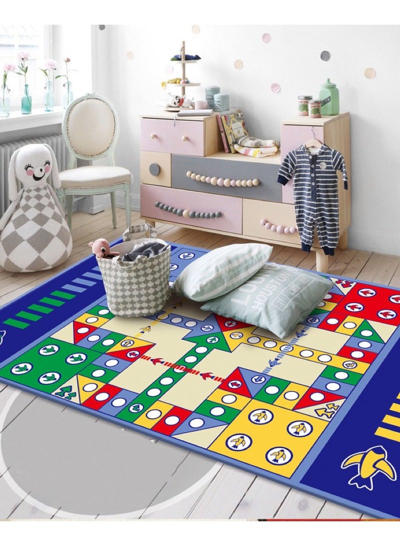 Super sized double-sided 2-in-1 flying chess+Monopoly Weng crawling mat adult party parent-child puzzle game mat toy