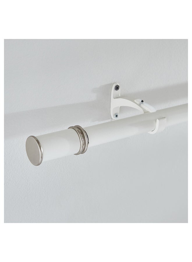 Zoe Powder Coated Extendable Single Curtain Rod 320 x 2.5 cm