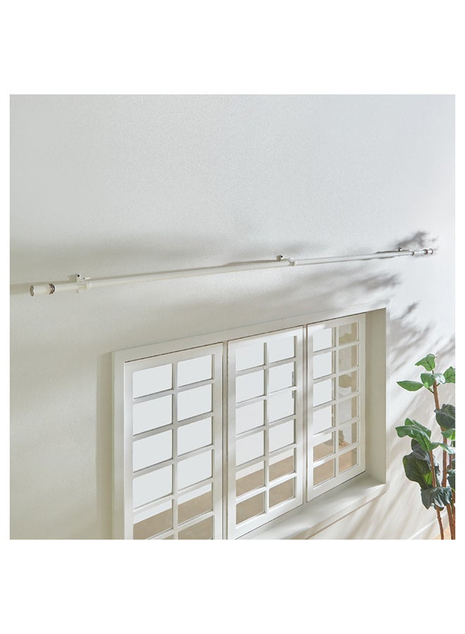 Zoe Powder Coated Extendable Single Curtain Rod 320 x 2.5 cm