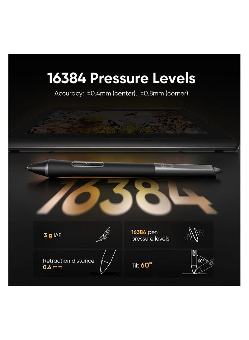 Artist Pro (Gen 2) Drawing Display Computer Digital Graphic Tablet with Battery-Free Stylus Supports 16K Pressure (16 Inch)