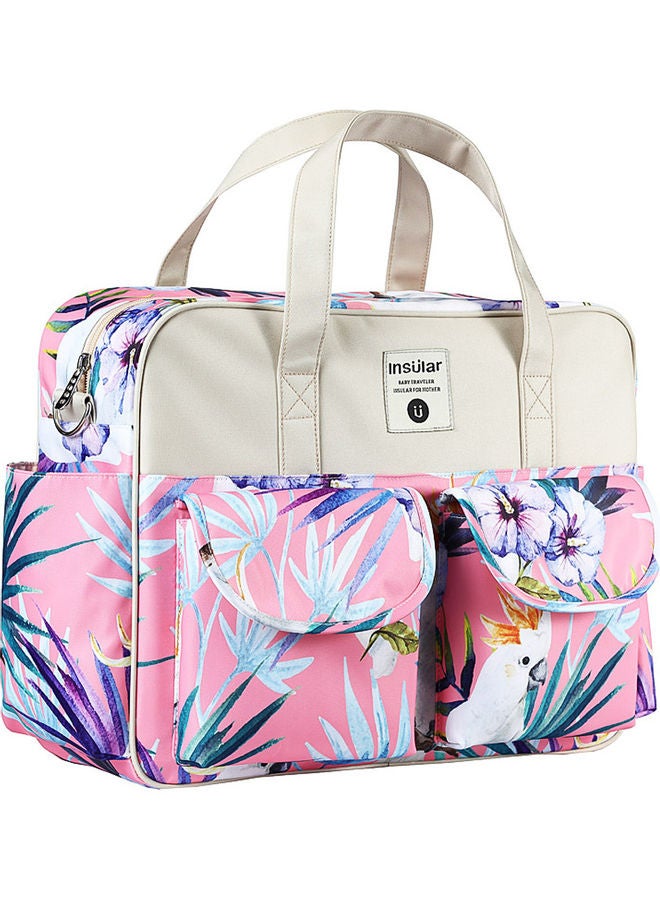 Floral Printed Baby Diaper Handbag