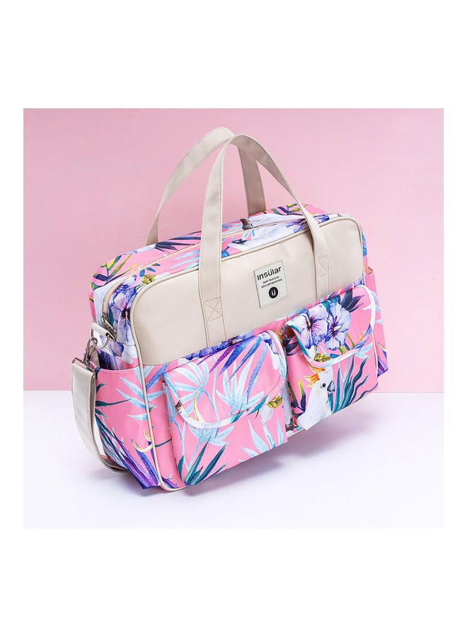 Floral Printed Baby Diaper Handbag