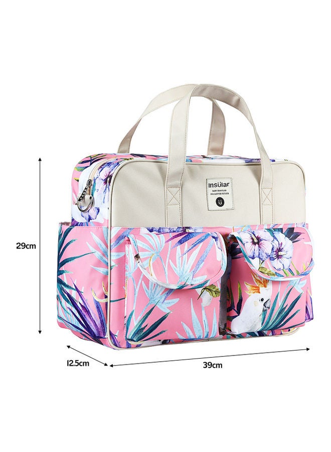 Floral Printed Baby Diaper Handbag