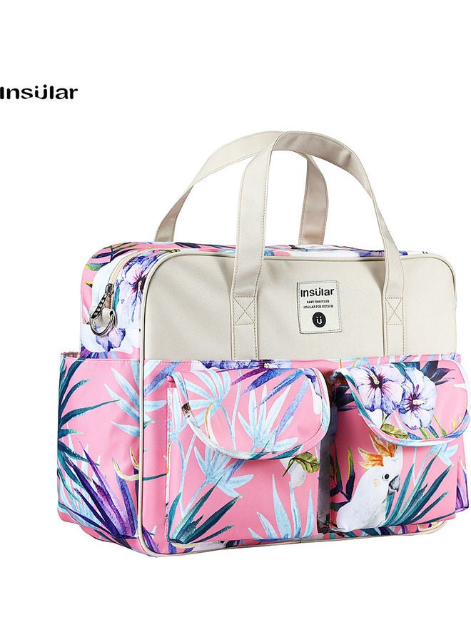 Floral Printed Baby Diaper Handbag