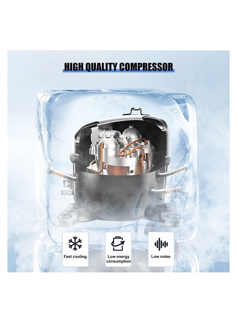 COOLBABY Snowflake Ice Shaving Crusher Machine Commercial Smoothie Milk Tea Shop Snow Cone Maker Thickness Adjustable for Bar Cocktails/Milk