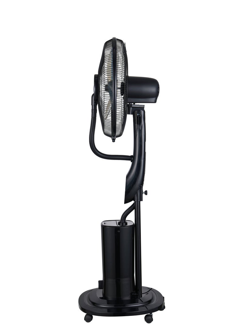 16-Inch Misting Fan: Stay Cool With Water Tank, 200ml/h Mist Capacity, And Remote Control 3.3 L 90 W MF-399 Black