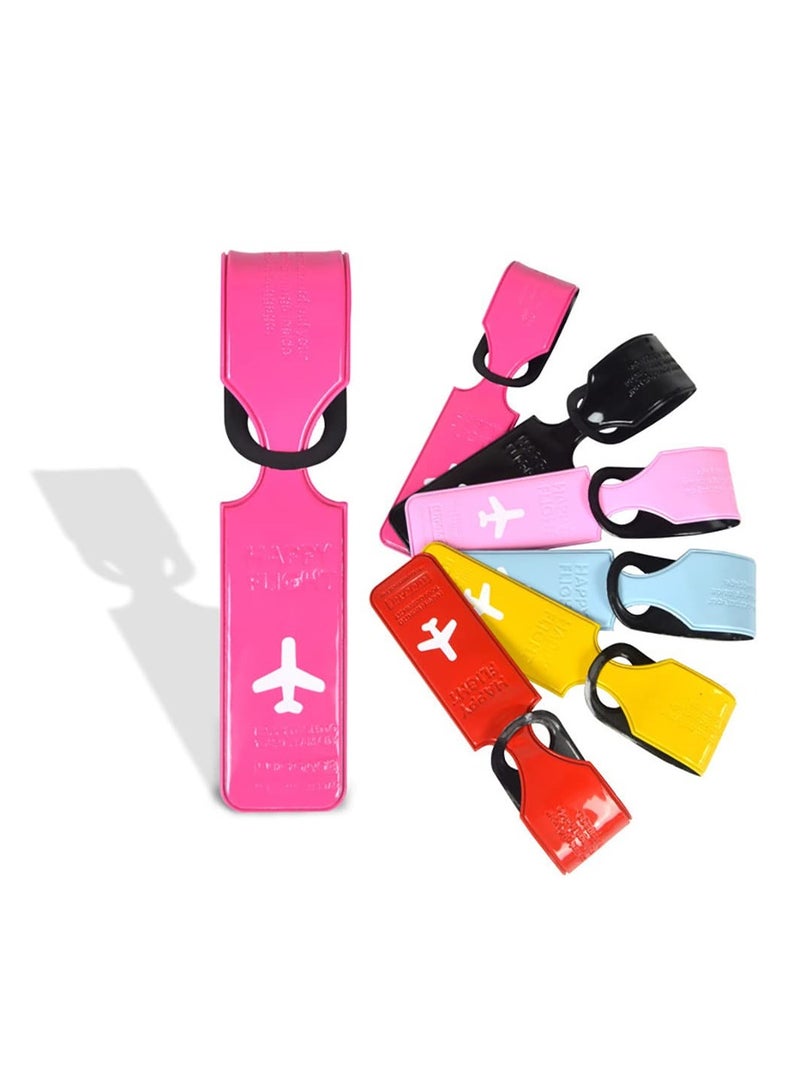 6 Pieces Luggage Tags, Travel Suitcases Baggage Identifier Tag with Information Card Paper