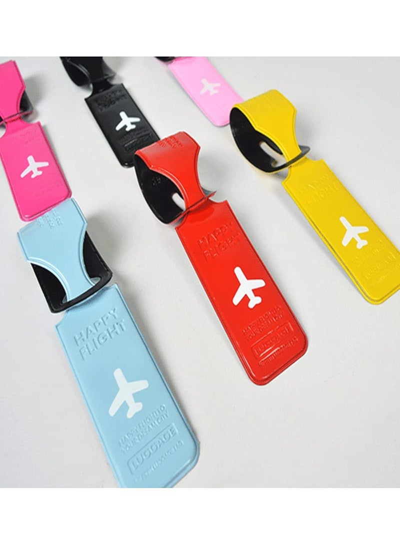 6 Pieces Luggage Tags, Travel Suitcases Baggage Identifier Tag with Information Card Paper