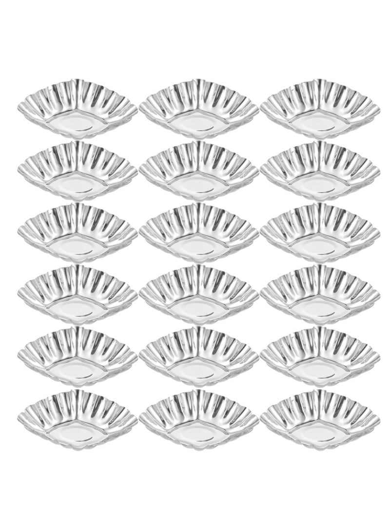 20pcs Cake Cup Kitchen Things, Kitchen Stuff Stainless Steel Molds Egg Tart Making Molds Egg Tart Molds Mold Diy Tart Molds Tart Supply Household Muffin Cup Picnic Supplies