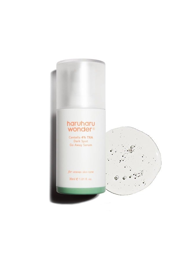 Haruharu Wonder Dark Spot Go Away Serum, Centella 4% Tranexamic Acid, Vitamin C, Discoloration Correcting Serum, Hyperpigmentation and Even Skin Tone (30 ml)