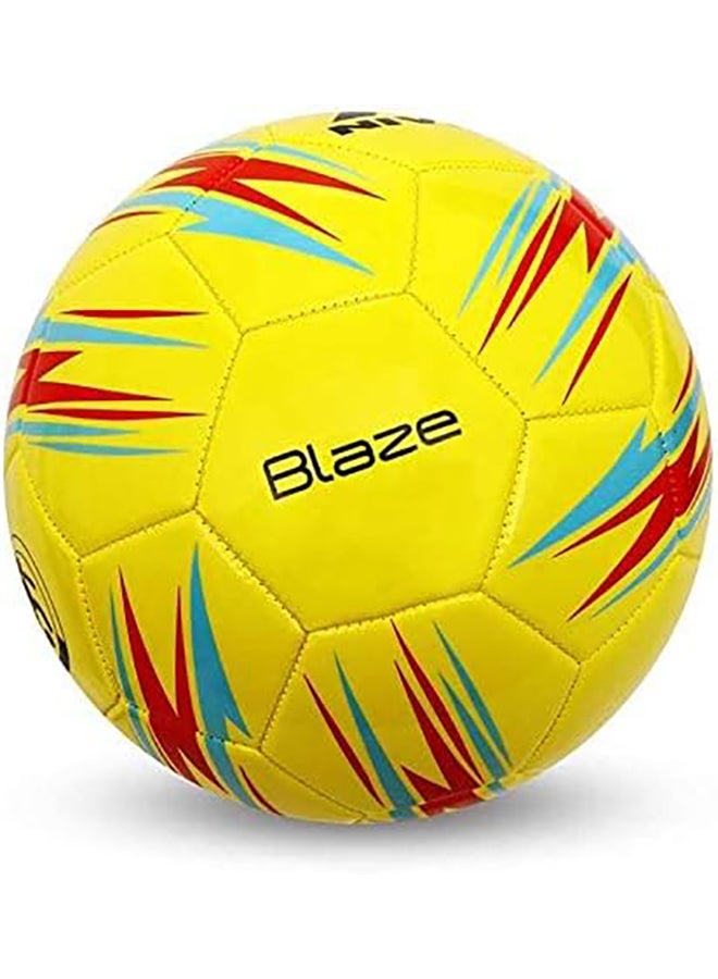 Blaze Football | Size : 5| Machine Stitched | PVC Rubber Moulded | Training | Match | Soccer Ball | Outdoor Sport