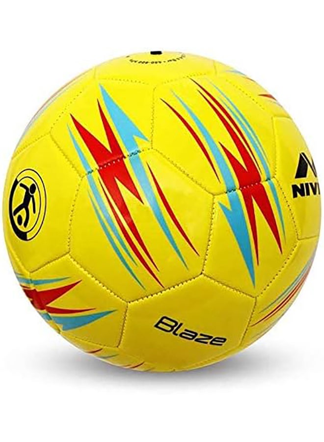 Blaze Football | Size : 5| Machine Stitched | PVC Rubber Moulded | Training | Match | Soccer Ball | Outdoor Sport