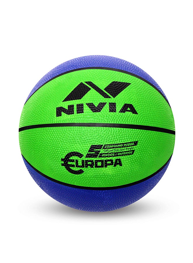 633 Europa Basketball | 8 Panels | Material Core Bladder Latex | Suitable for Hard Surface | Machine Stitched | Training/Match Ball for Men