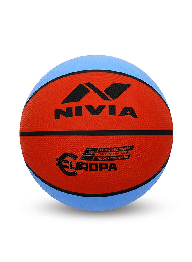 633 Europa Basketball | 8 Panels | Material Core Bladder Latex | Suitable for Hard Surface | Machine Stitched | Training/Match Ball for Men