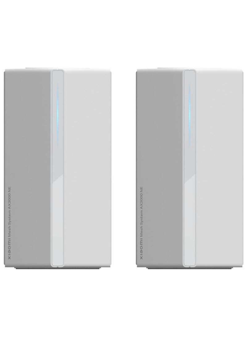 Mesh System AX3000 NE 2-pack,2.4GHz/5GHz Dual-band Wi-Fi 6 Speed Up To 3000Mbps NFC Supporting-Global Version White