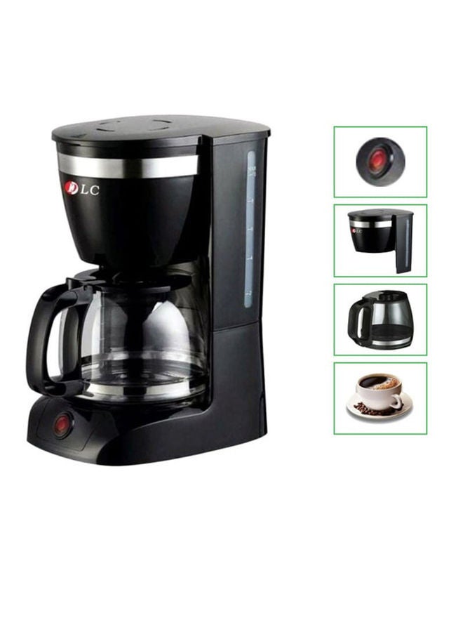 Liquid Filter Coffee Machine 1.25 L 800.0 W DLC-CM7302 Black/Clear/Silver
