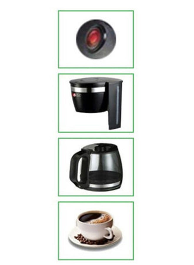 Liquid Filter Coffee Machine 1.25 L 800.0 W DLC-CM7302 Black/Clear/Silver