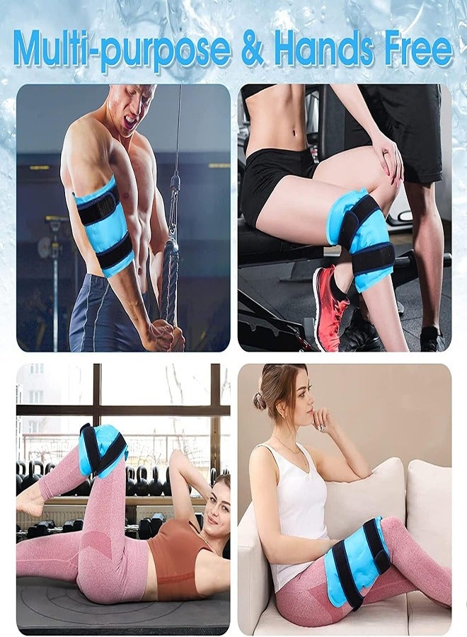 Knee Ice pack Reusable Gel Ice Pack for Knee Pain Relief Arthritis Tendinitis Anterior Cruciate Ligament Swelling Bruises