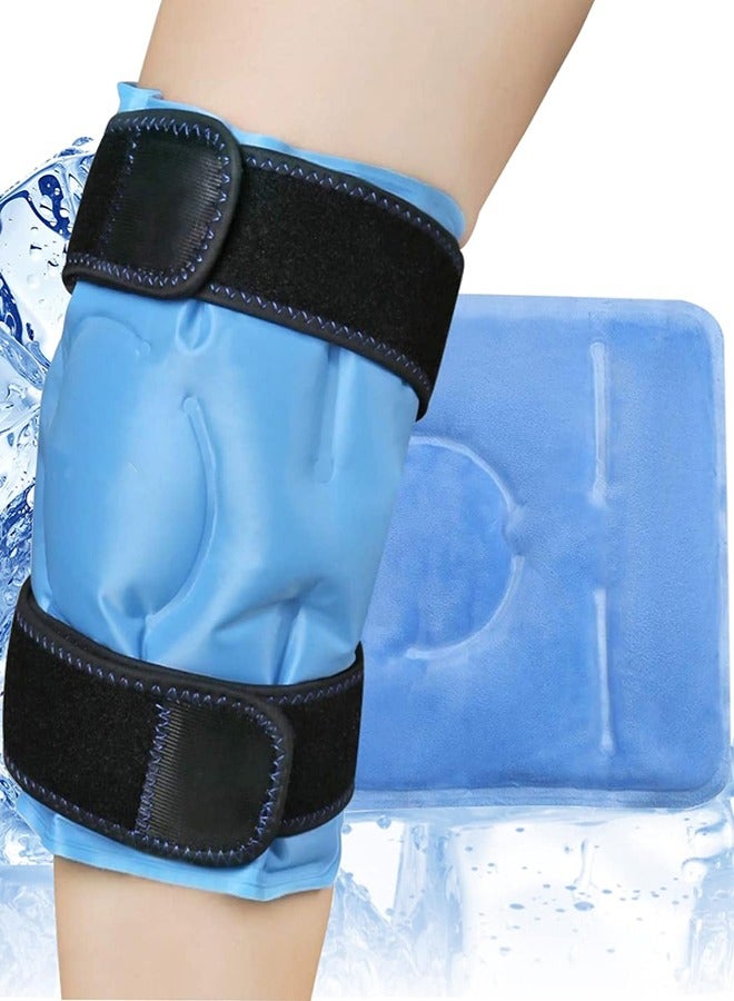 Knee Ice pack Reusable Gel Ice Pack for Knee Pain Relief Arthritis Tendinitis Anterior Cruciate Ligament Swelling Bruises