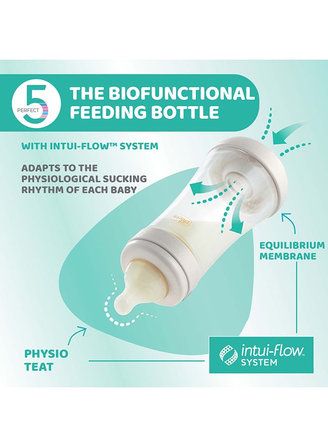 Perfect 5 Feeding Bottle 150, Slow Flow, 0 Months+, Silicone, Pink