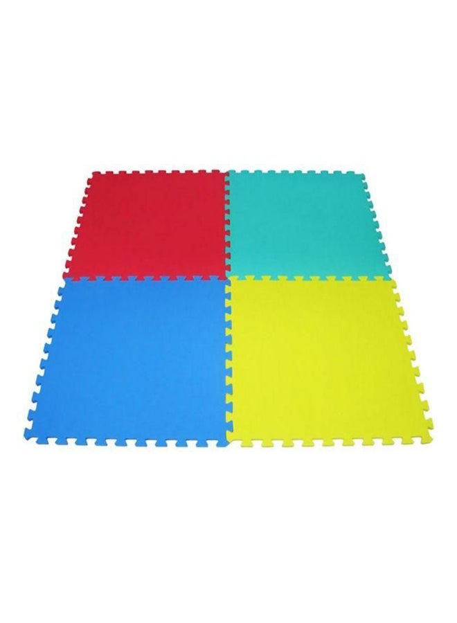 Rainbowtoy Puzzle Foam Mat 4 Piece Set Exercise Mat Puzzel Play Plain Mat