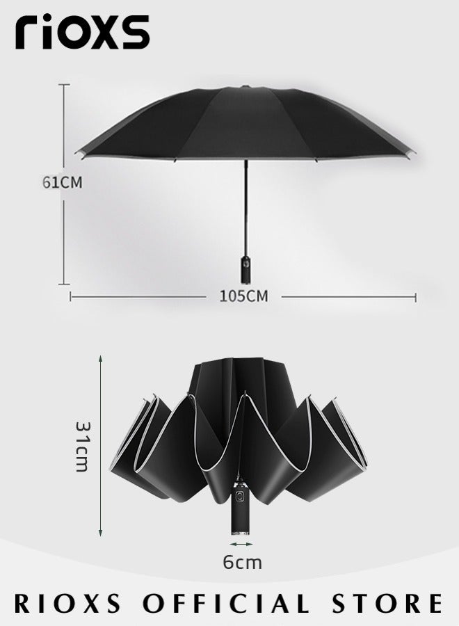 Compact Travel Umbrella with Automatic Open/Close Handle and UV Protection, Automatic Umbrella with Strong Windproof Waterproof Ability and Durability, High Cost-effective Portable Umbrella, Convenient to Carry