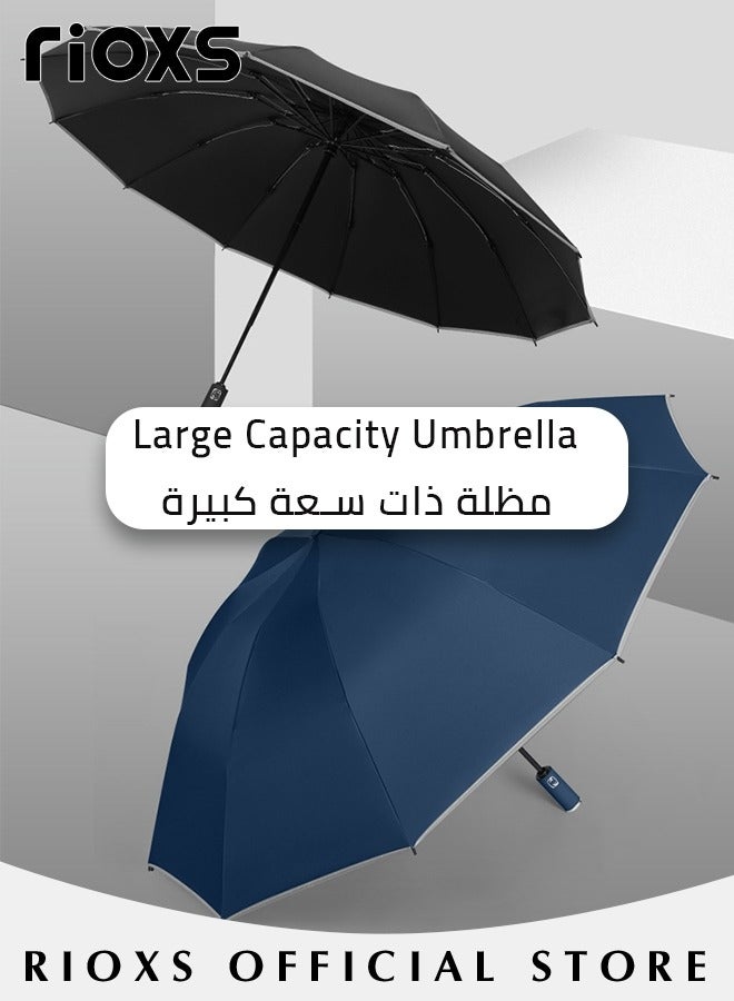 Compact Travel Umbrella with Automatic Open/Close Handle and UV Protection, Automatic Umbrella with Strong Windproof Waterproof Ability and Durability, High Cost-effective Portable Umbrella, Convenient to Carry