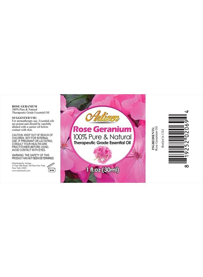30ml Oils - Rose Geranium Essential Oil - 1 Fluid Ounce