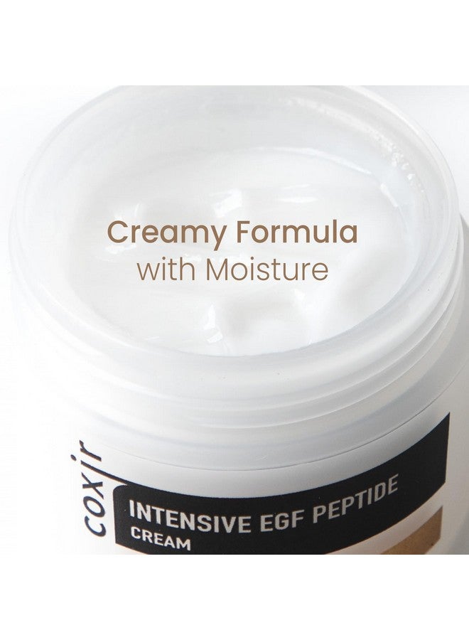 Intensive Egf Peptide Cream L Day&Night Firming Cream For Dull Damaged Dry Aged Skin L Egf Peptide Niacinamide Panthenol Collagen L Korean Skincare [50Ml/1.69Fl.Oz]