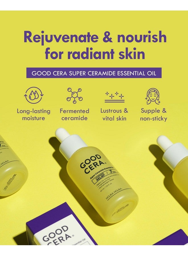 Good Cera Super Ceramide Essential Oil 1.35 Fl. Oz. | Intensely Hydrating Face & Skin Oil | Organic Face Moisturizer & Body Oil For Dry Skin | Fermented Ceramides Essential Oils For Face