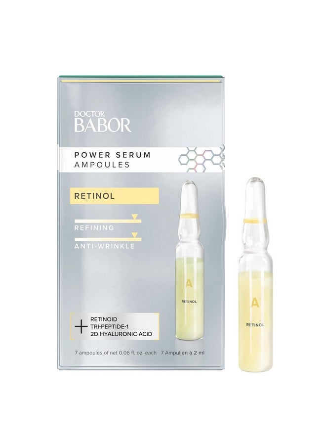 Power Serum Ampoules Retinol Serum 7 Days To Renewed Skin Counteract Signs Of Premature Aging