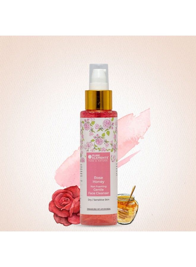 Rose Honey Nonfoaming Gentle Face Cleanser For Sensitive Skin For Dry To Normal / Sensitive Skin 100Ml