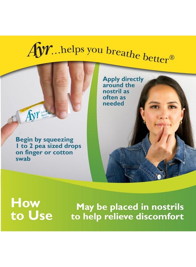 Saline Nasal Gel, With Soothing Aloe, 0.5 Ounce Tube (Pack Of 1)