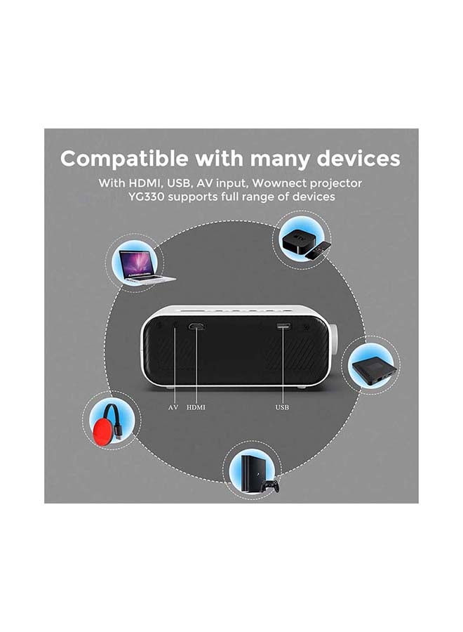 1080P Full HD 100ANSI Portable Projector 92 White