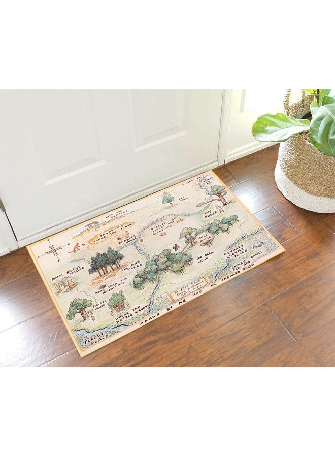 Kids Room Rug Pooh Bear Mapsoft Play Rug Play Rug Nursery Rug Mat Size C107 (23”X31”)=60X80Cm