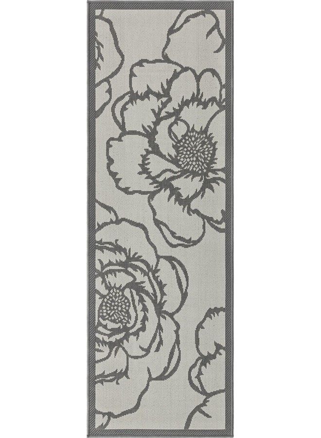 Outdoor Botanical Collection Area Rug Rose (2' X 6' 1