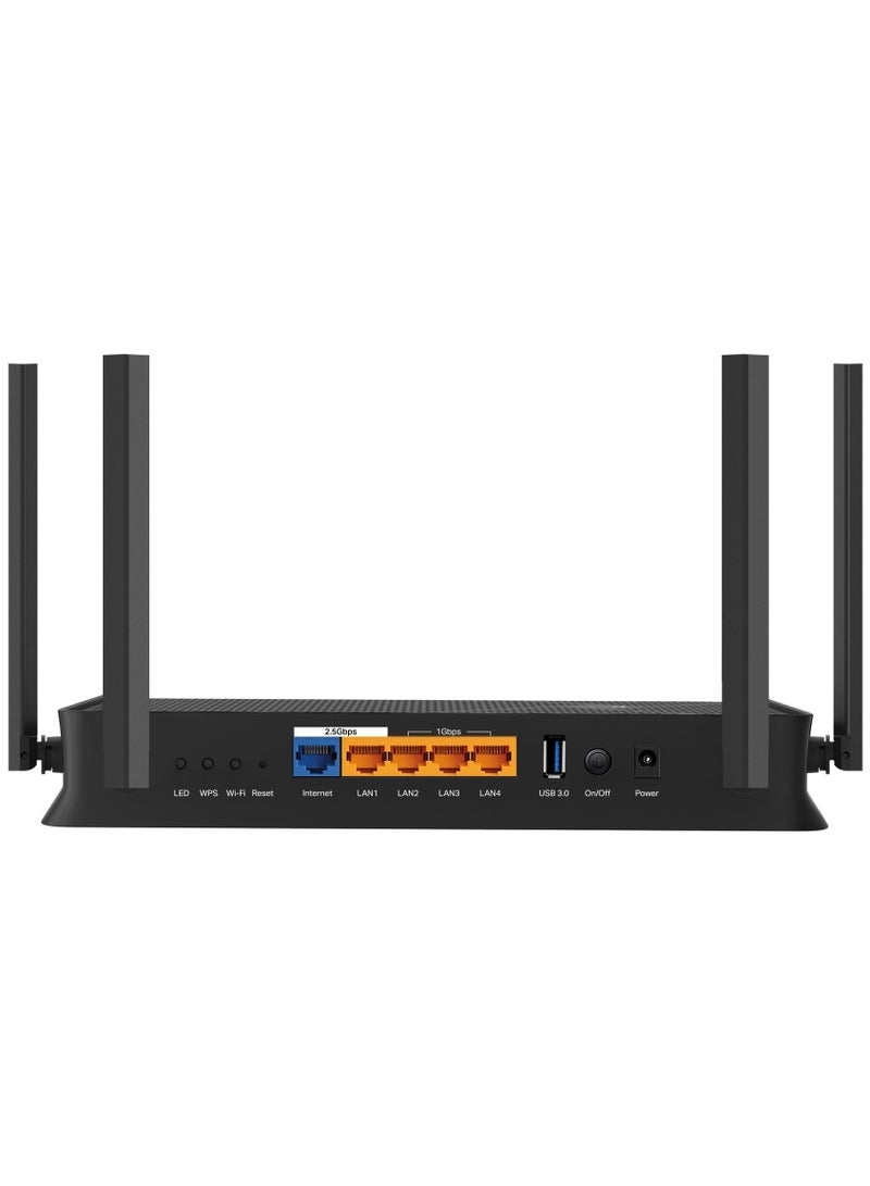 BE3600 Dual-Band Wi-Fi 7 Router, Lightning-Fast Speeds, 2.5G Multi-Gig Connectivity, Far-Reaching Coverage, Ultra Smooth Wi-Fi, EasyMesh-Compatible, TP-Link HomeShield (Archer BE230) Black