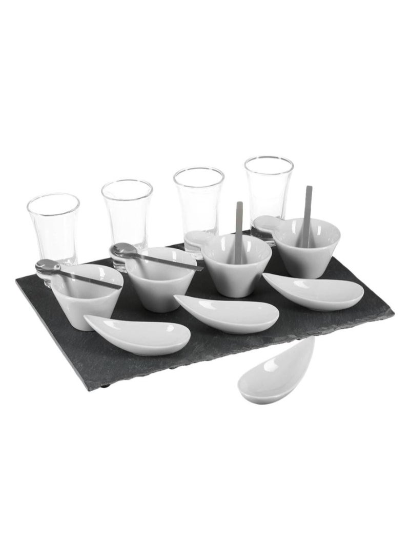 Sg Appetizer Set 32 x 22 x 9.8cm 17Pcs